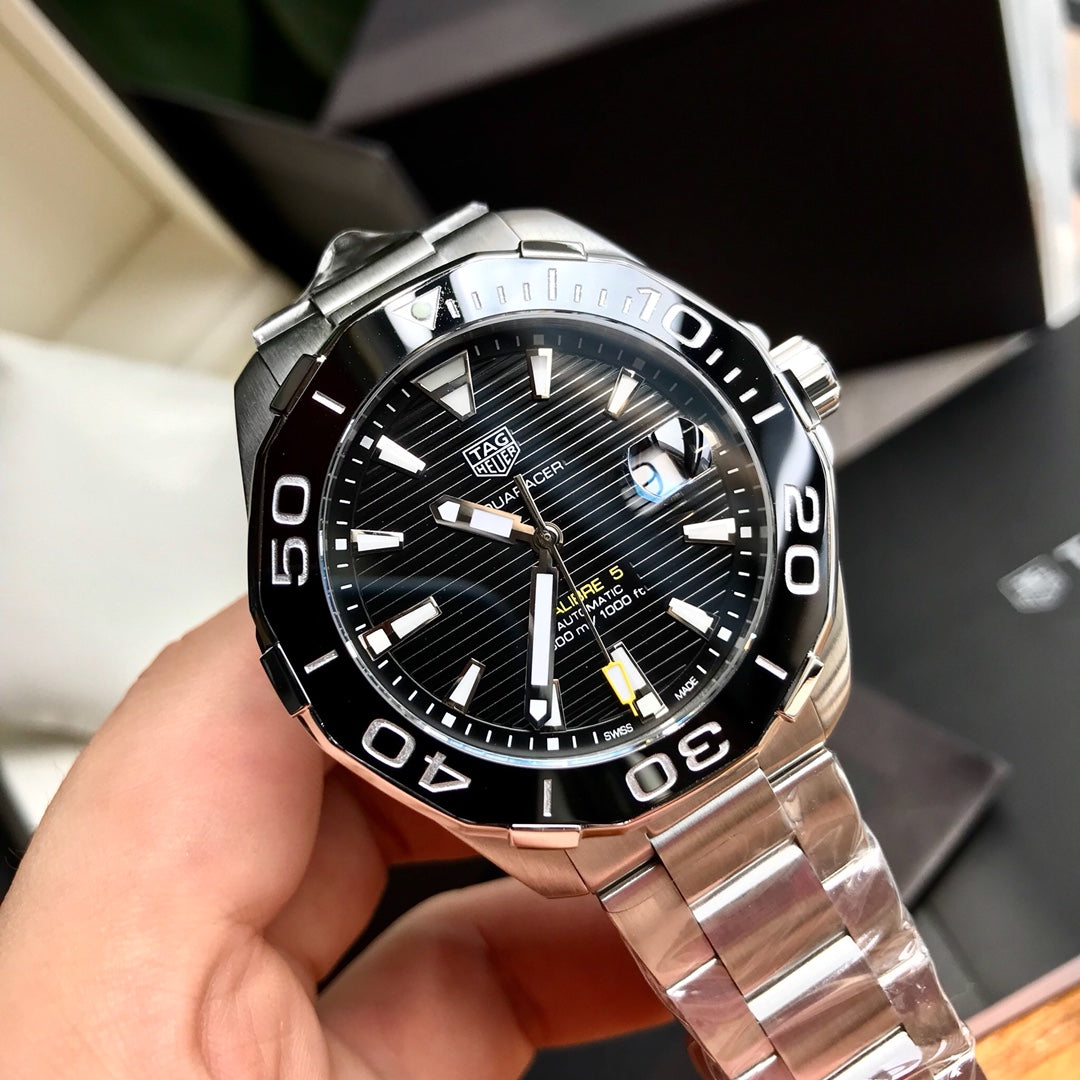 Black - White 904L Steel - Automatic - 43mm