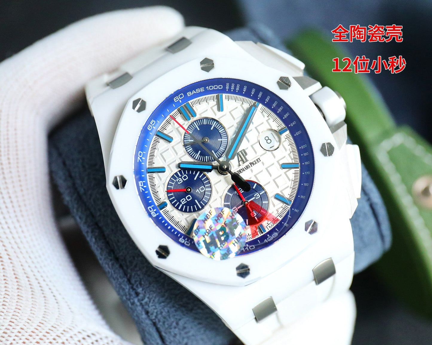 Chronograph-Ceramic - White Rubber- Automatic - 42mm