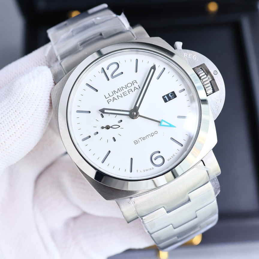 White 316L - Silver Steel - Automatic - 44mm