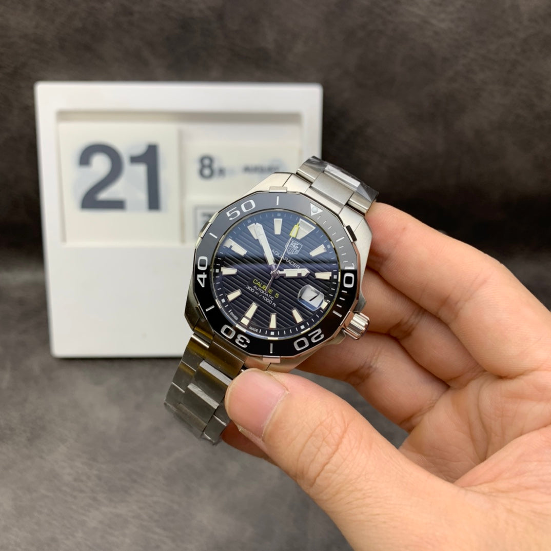 Top version -Black Ceramic -Silver 904L Steel - Automatic - 43mm