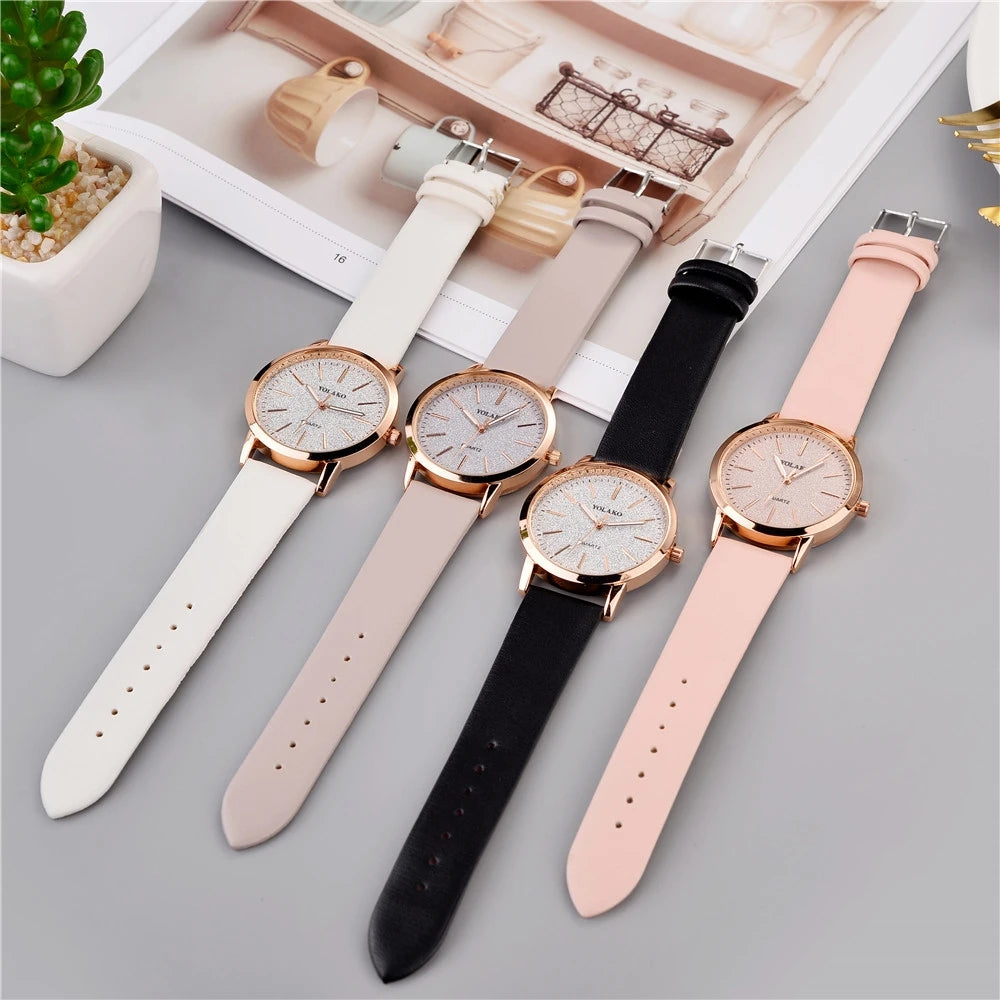 LADY - White Yellow - White Rubber - Quartz - 34mm