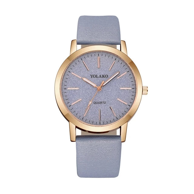 LADY - Blue Yellow - Blue Rubber - Quartz - 34mm