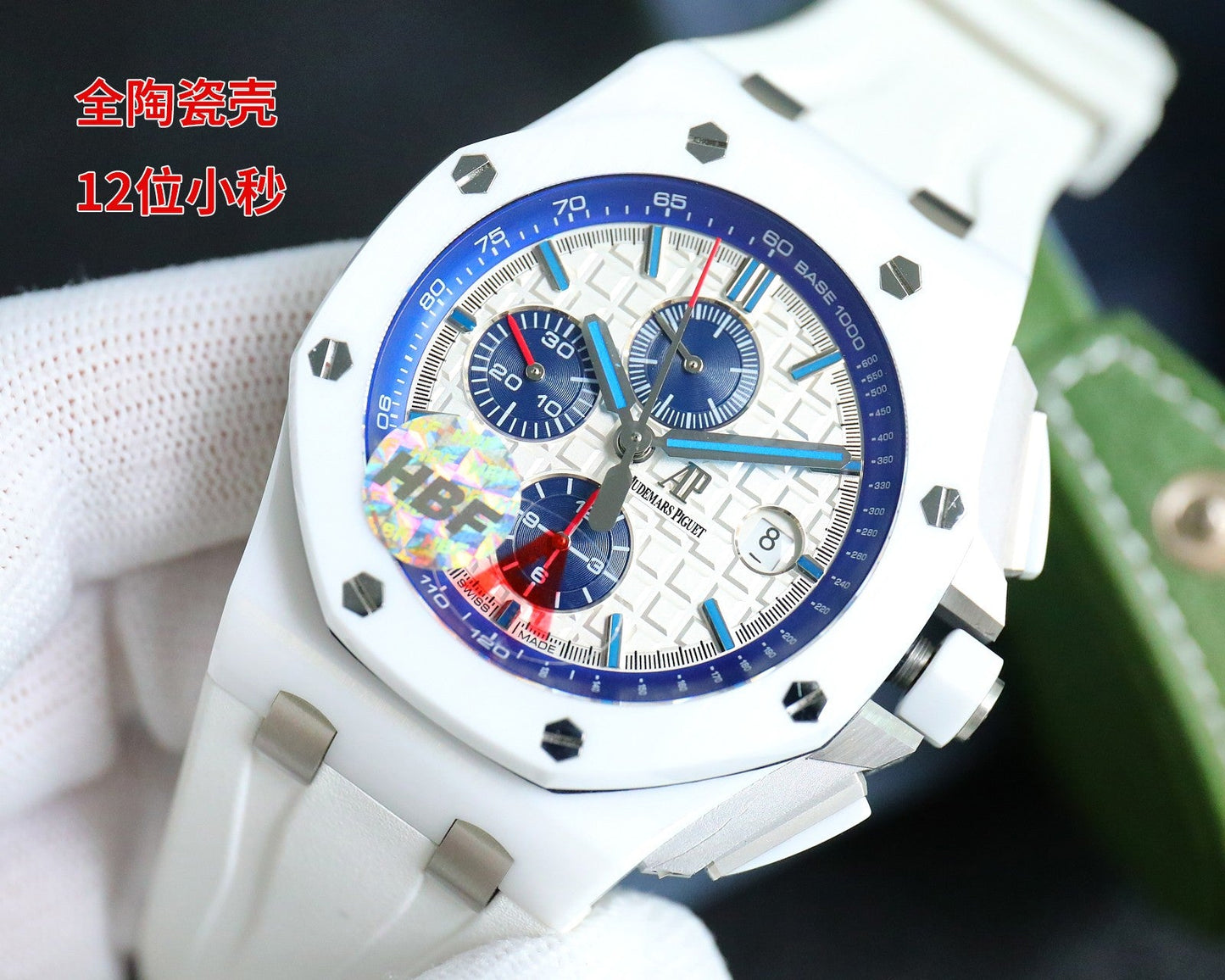 Chronograph-Ceramic - White Rubber- Automatic - 42mm