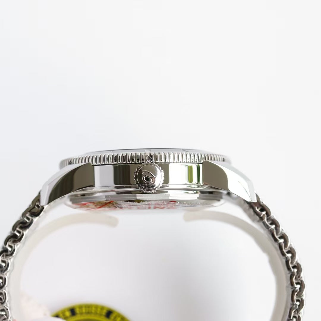 Top version - S-Ocean -Black -Silver 904L Steel - Automatic - 42mm