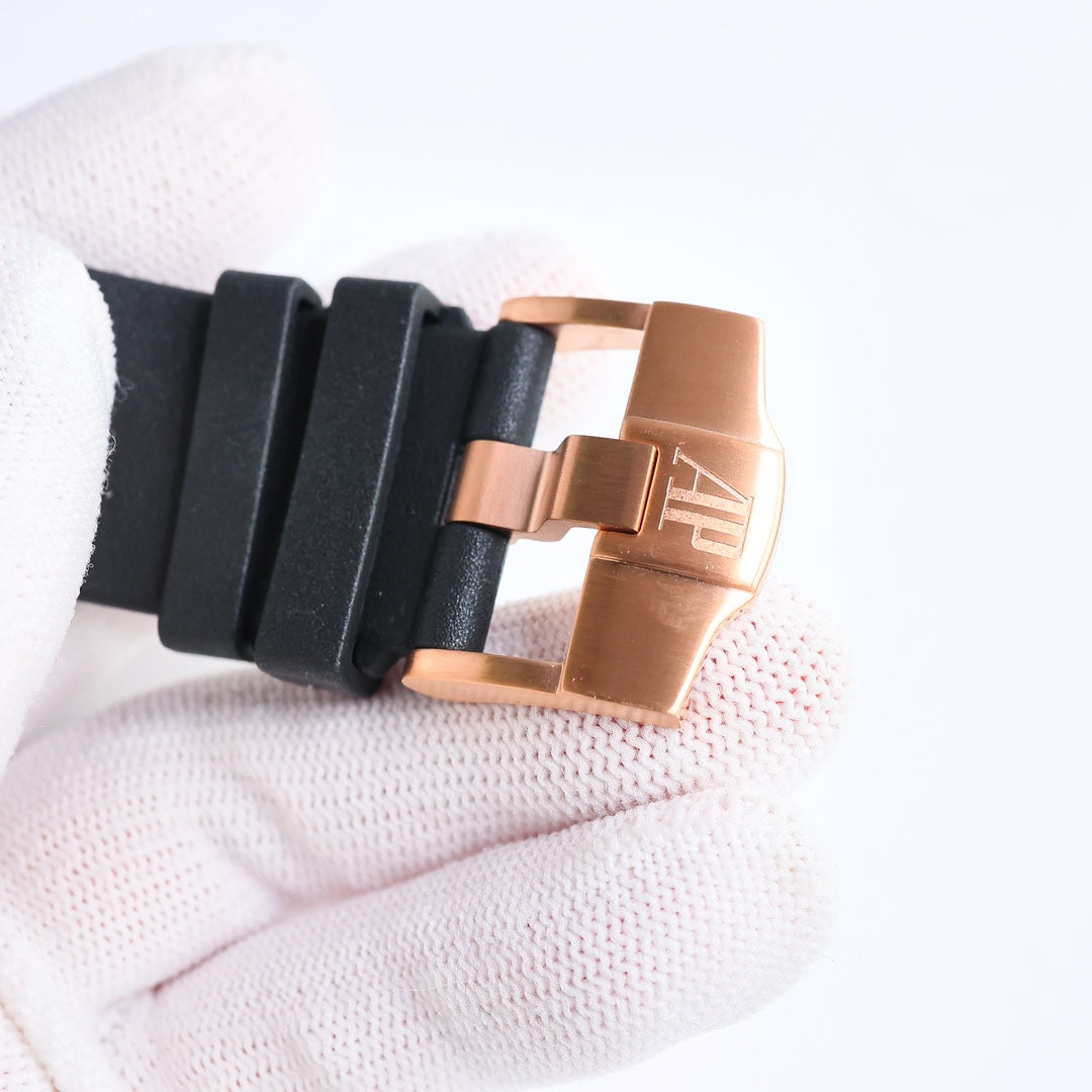 TOP! Yellow Gold Ceramic Bezel - Black Rubber - Automatic - 44mm