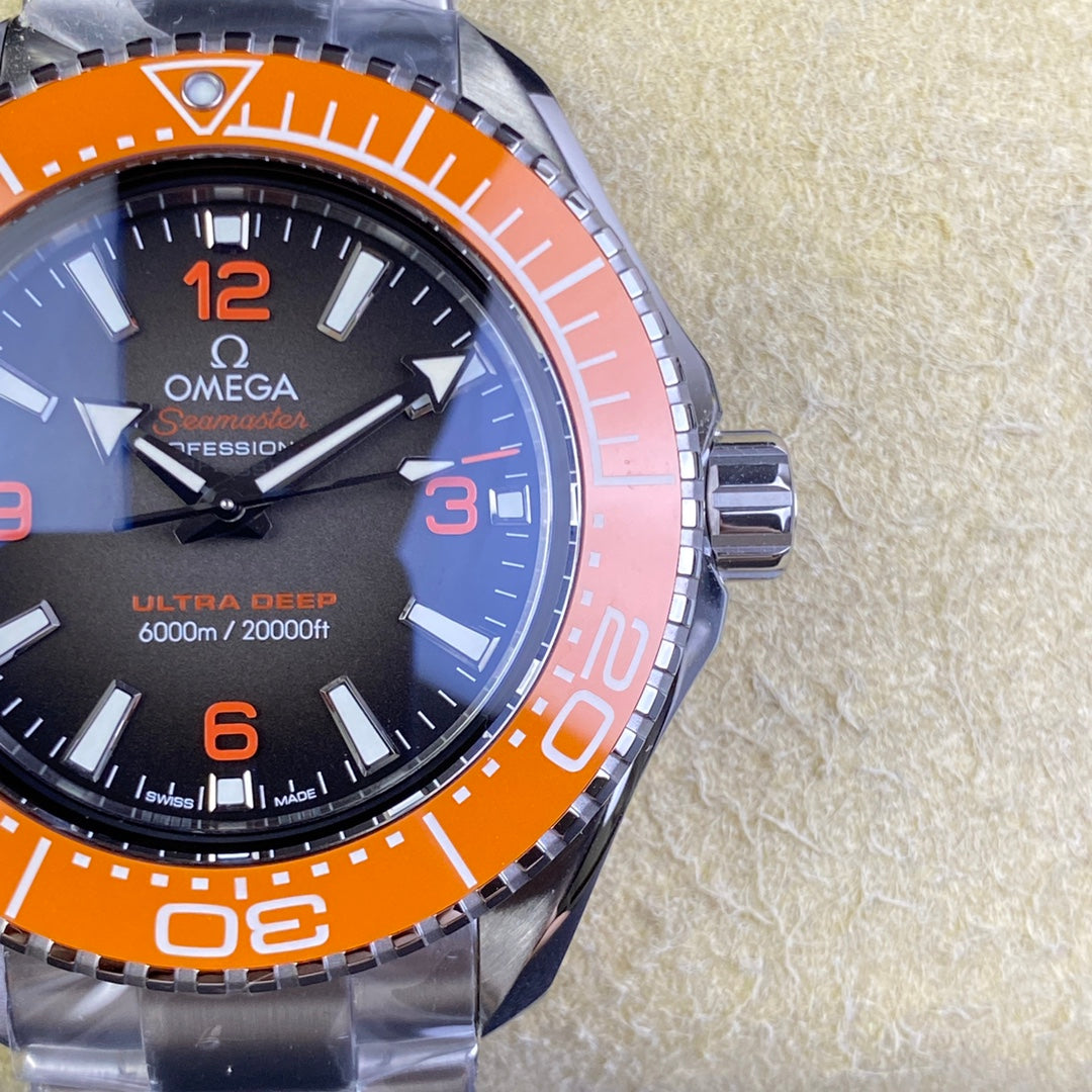 L Size Orange - Silver 904L Steel - Automatic - 45.5mm
