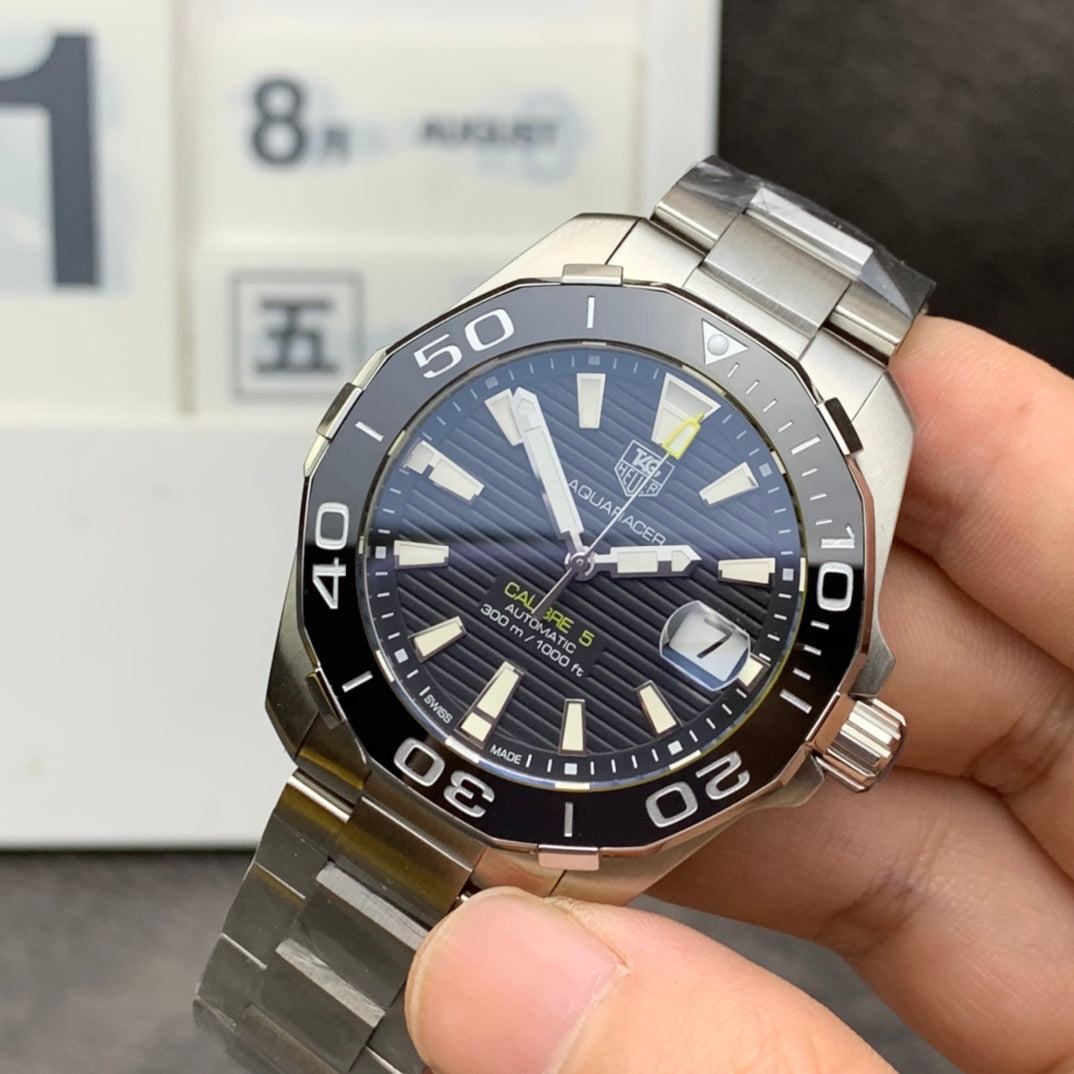 Top version -Black Ceramic -Silver 904L Steel - Automatic - 43mm