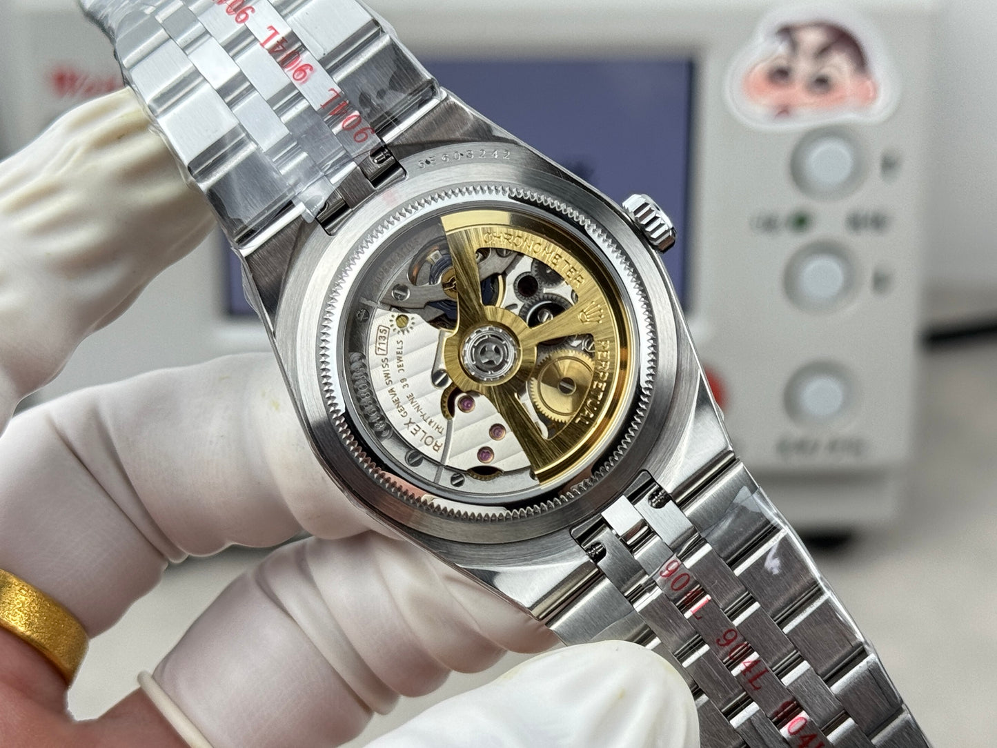 L-Dweller - 127336- White - Silver 904L Steel- Ultra-thin-Automatic - 40/36mm