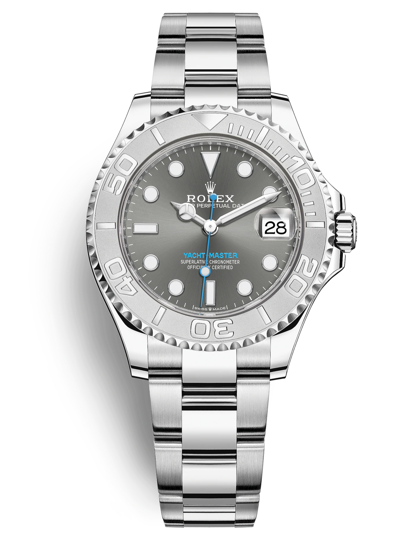Luxury - Grey - Steel and platinum- Automatic -40mm