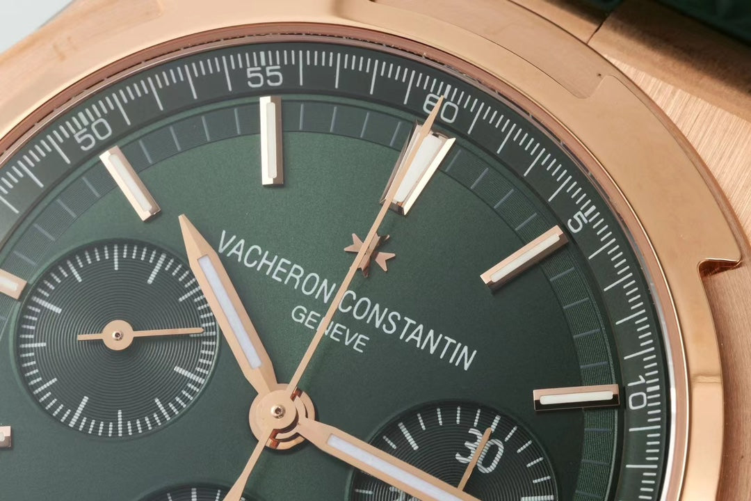 Chronograph -Dark Green - Green Rubber - Automatic - 42mm