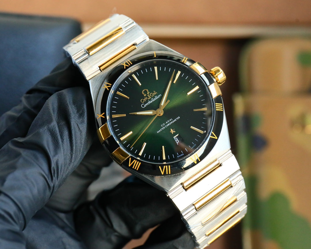 Green - Black Yellow - Silver 904L Steel - Automatic - 41mm