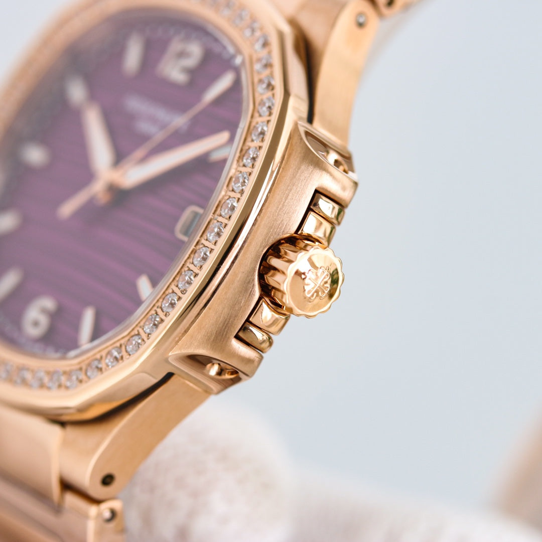 Lady - Purple - Rosegold 316L Steel - Automatic - 35mm
