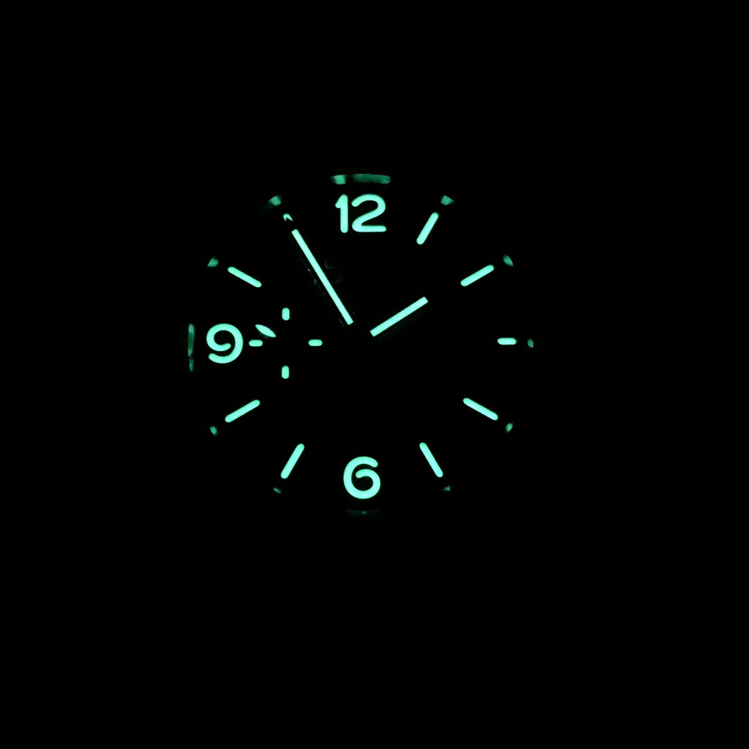 Green Silver -904L Steel - Brown Leather -Automatic - 44mm