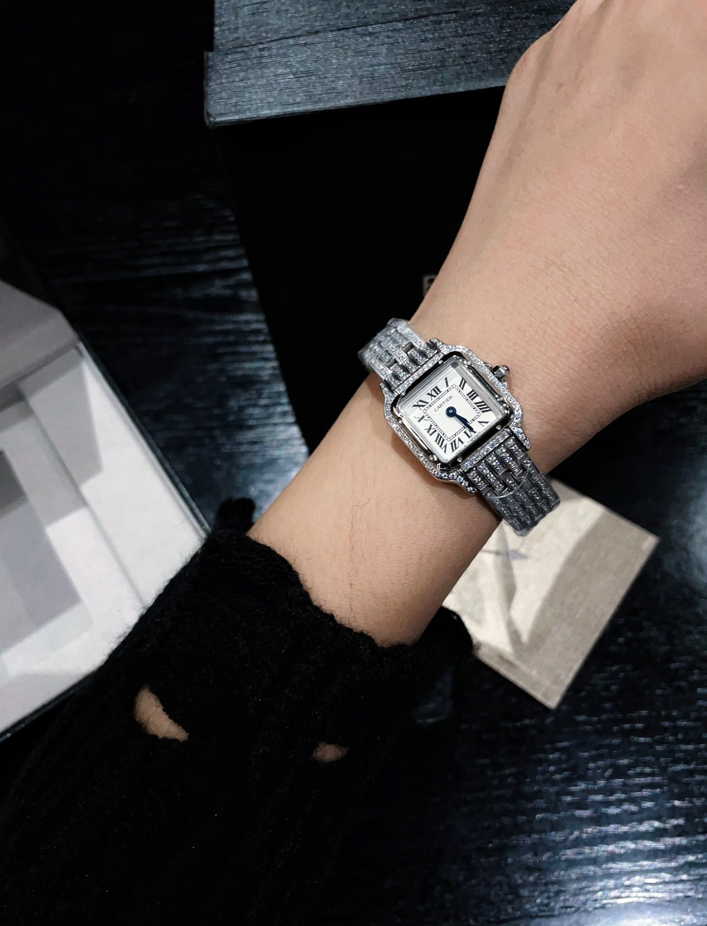 LADY- HPI01641- Full Diamond - 904L Steel- Quartz -27*37mm