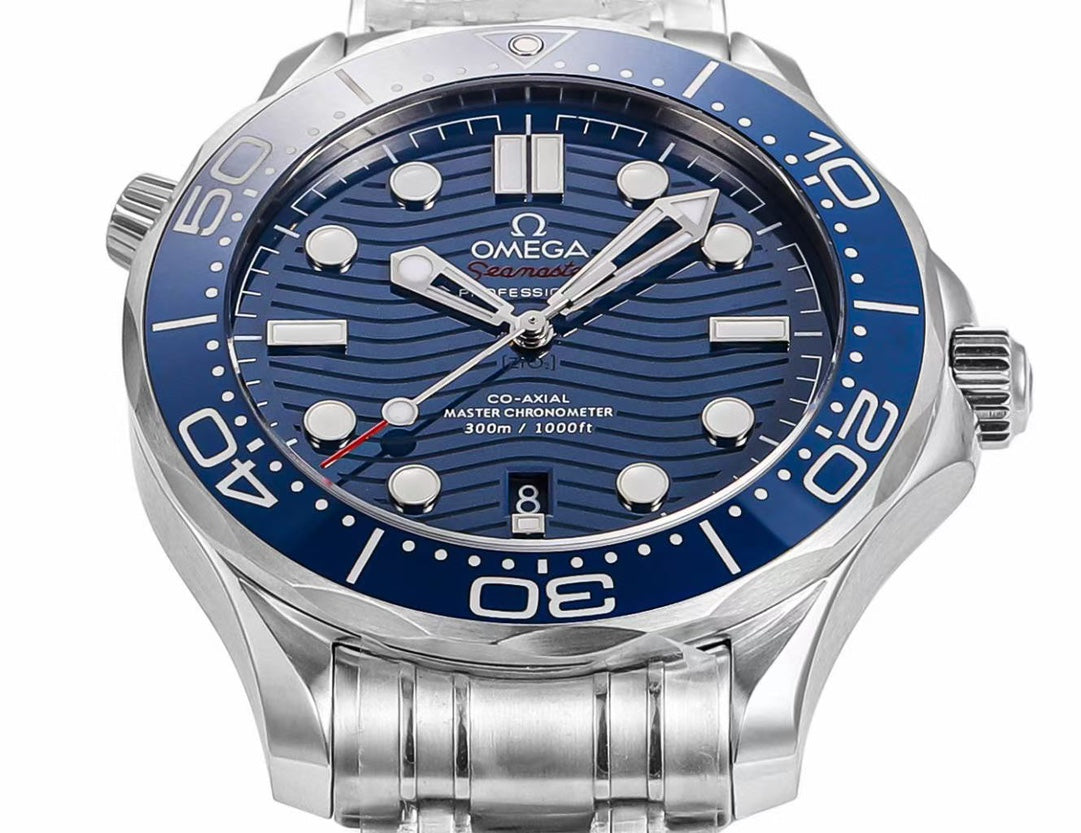 š„Limited Time Offer!-VS- 210.30.42.20.03.001- Blue -Silver 904L Steel -Free Rubber Strap- Automatic -42mm