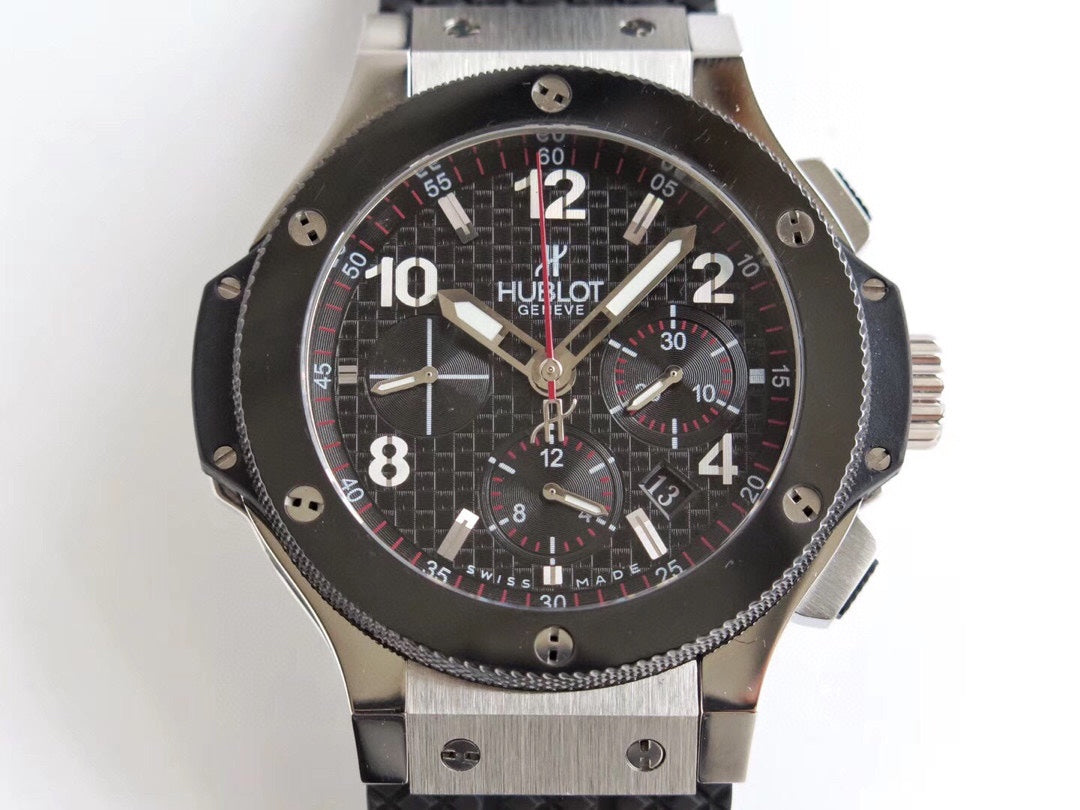 Chronograph -Black - Black Rubber - Automatic - 44mm