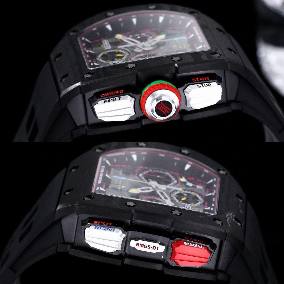 Chronograph - Black 904L Steel- Black Rubber- Quartz - 41*49mm