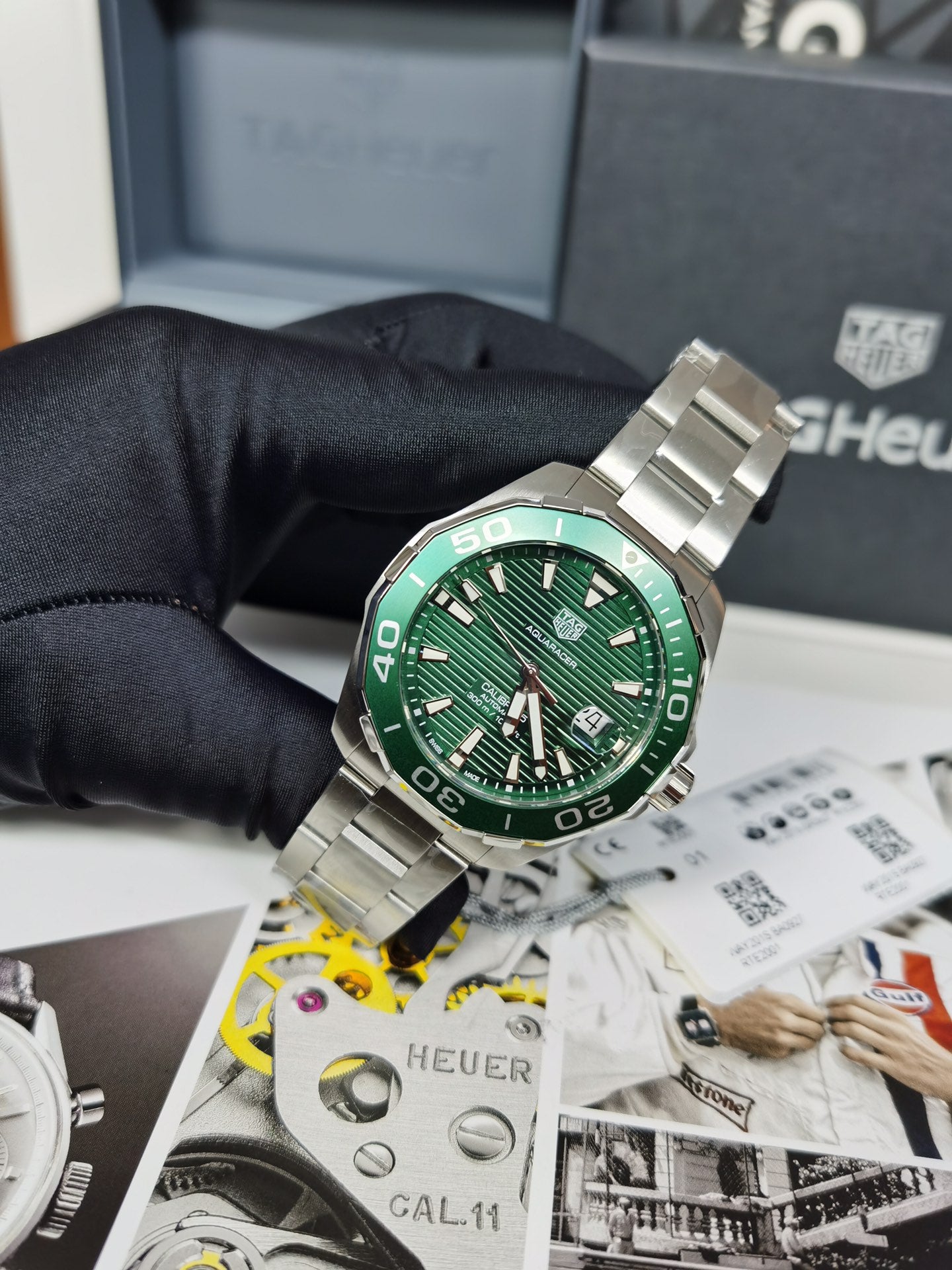 Green -Silver 904L Steel - Automatic - 43mm