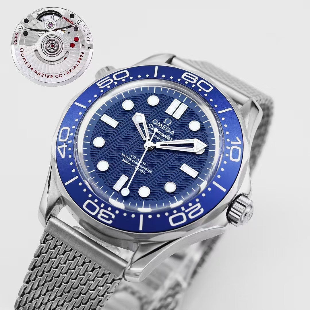 š„Limited Time Offer! 60th Anniversary- Blue -904L Steel - Free Nylon Strap - Automatic -42mm