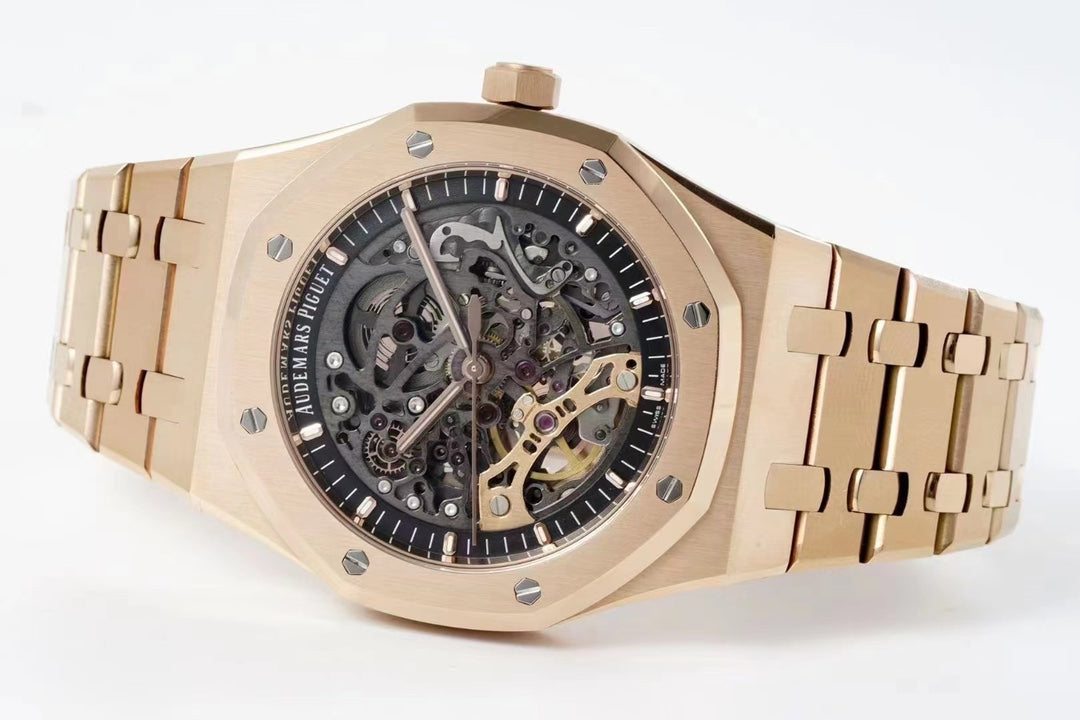TOP 15407- Hollow Rosegold steel - Automatic - 41mm