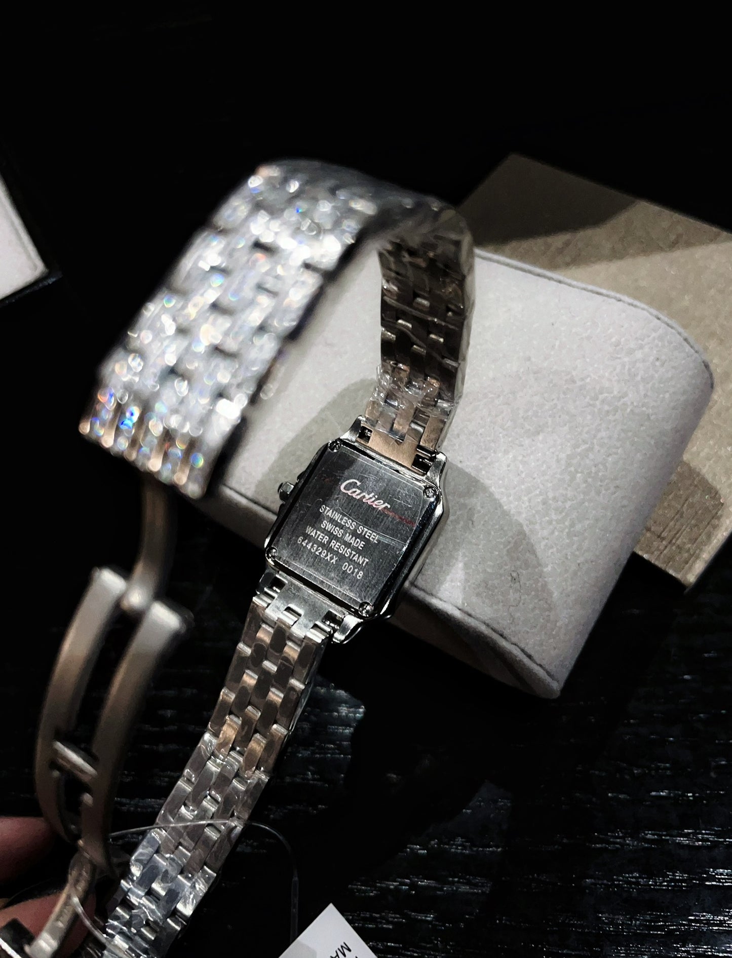 LADY- HPI01641- Full Diamond - 904L Steel- Quartz -27*37mm