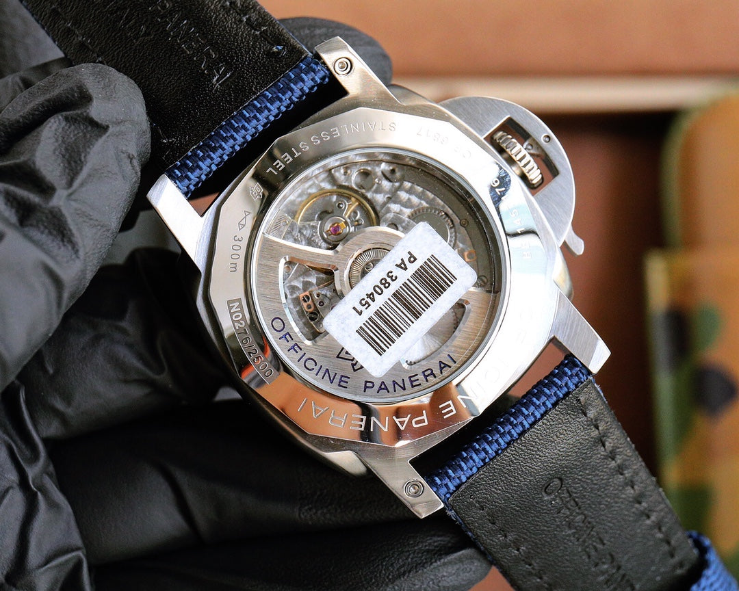 Black Silver - Blue Rubber - Automatic - 44mm