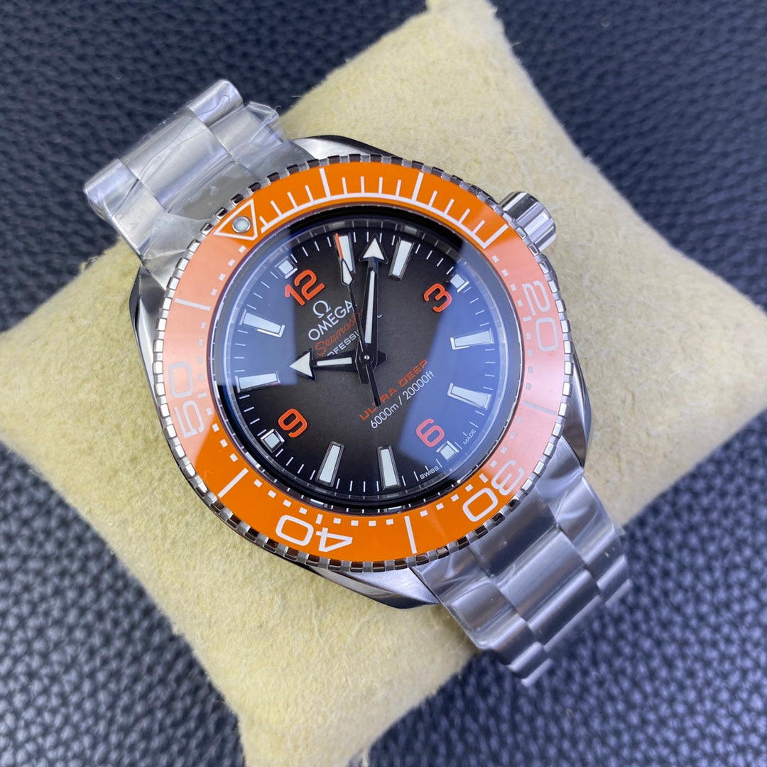 L Size Orange - Silver 904L Steel - Automatic - 45.5mm