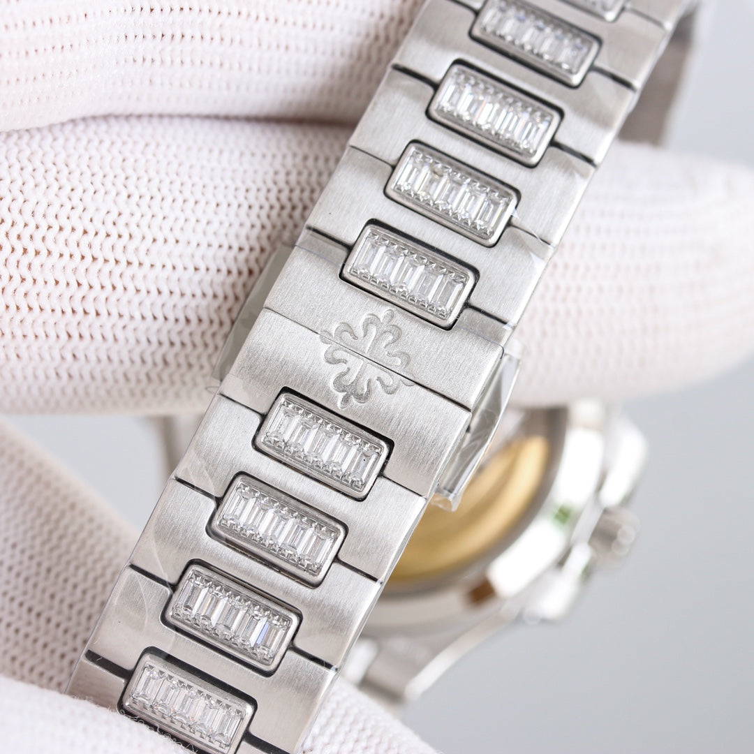 Lady - Black - Rhinestones Bezel 316L Steel - Automatic - 35mm