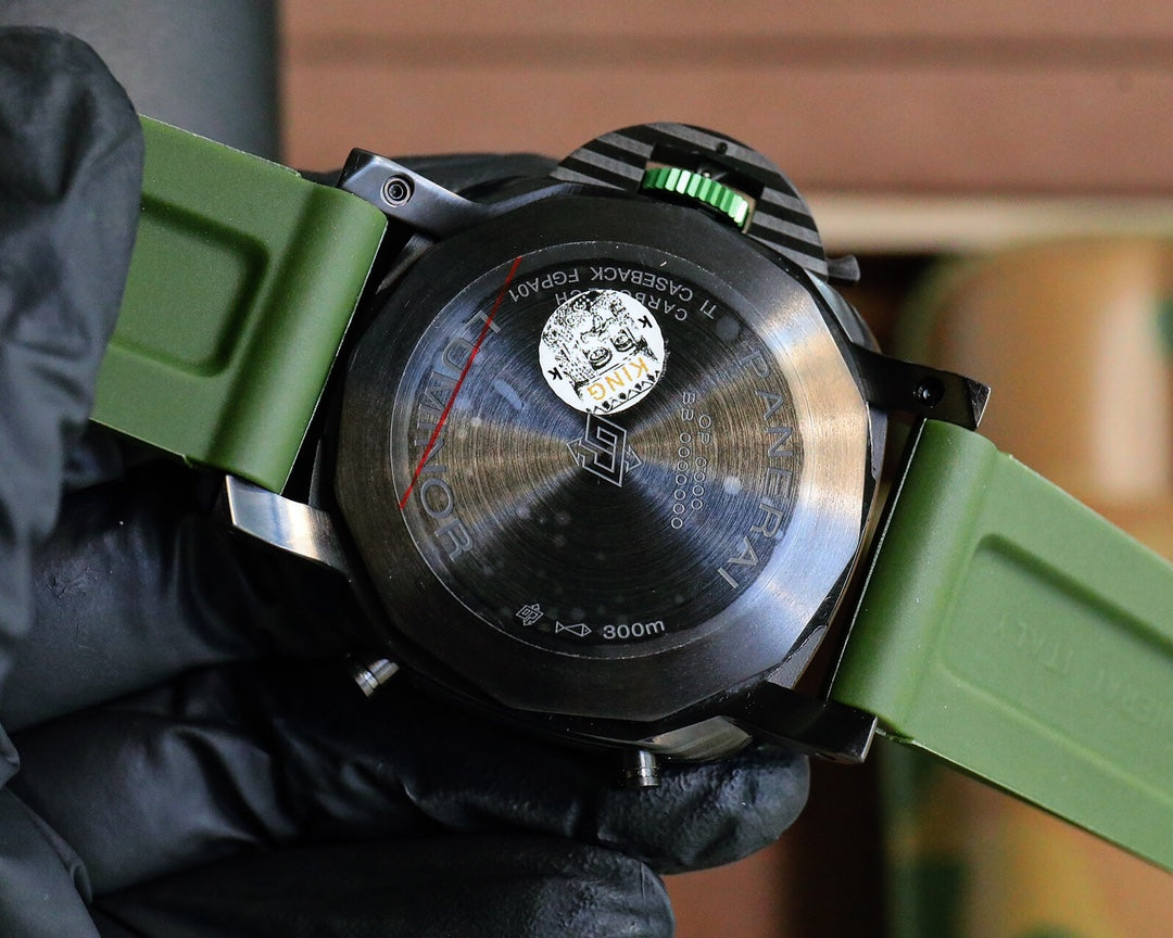 Grey Steel - Green Rubber - Automatic - 47mm