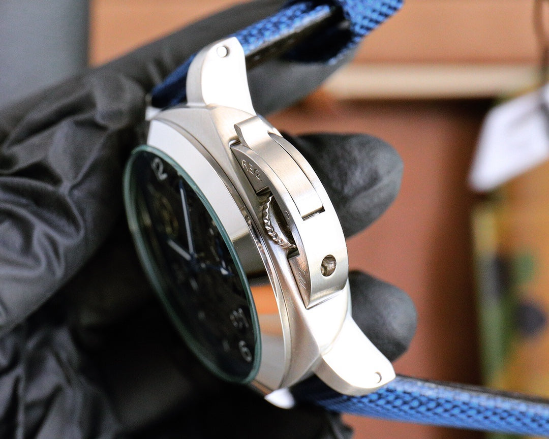 Black Silver - Blue Rubber - Automatic - 44mm