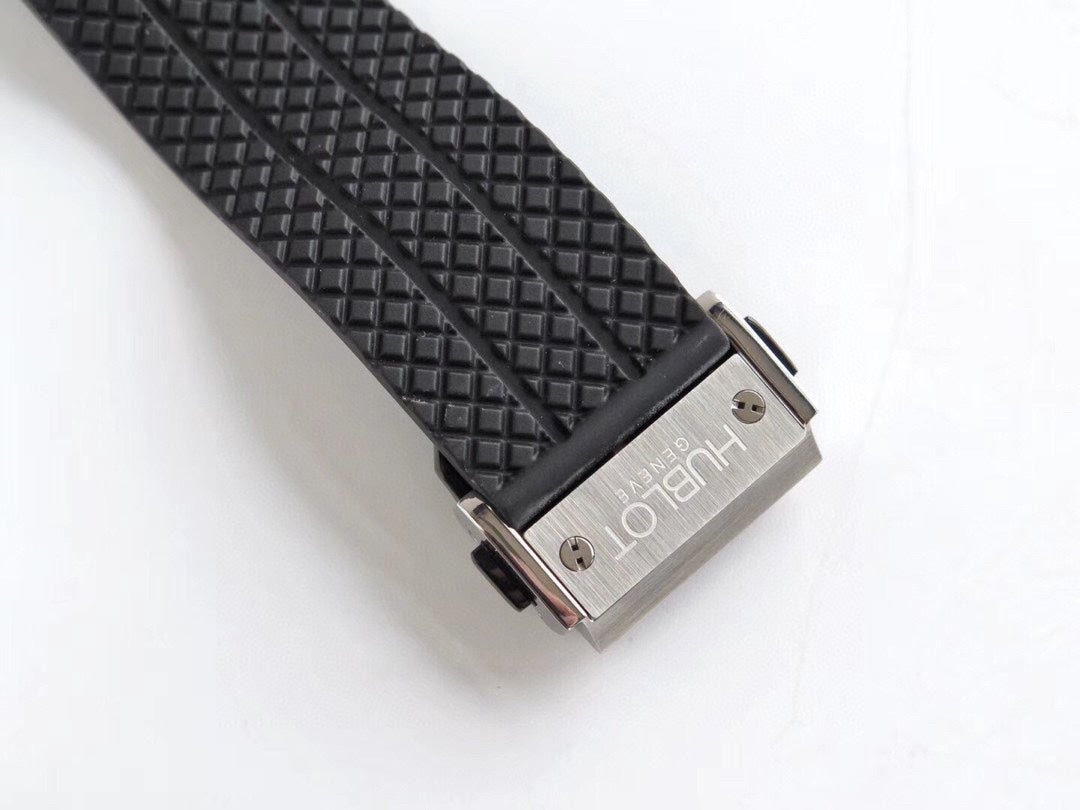 Chronograph -Black Silver - Black Rubber - Automatic - 44mm