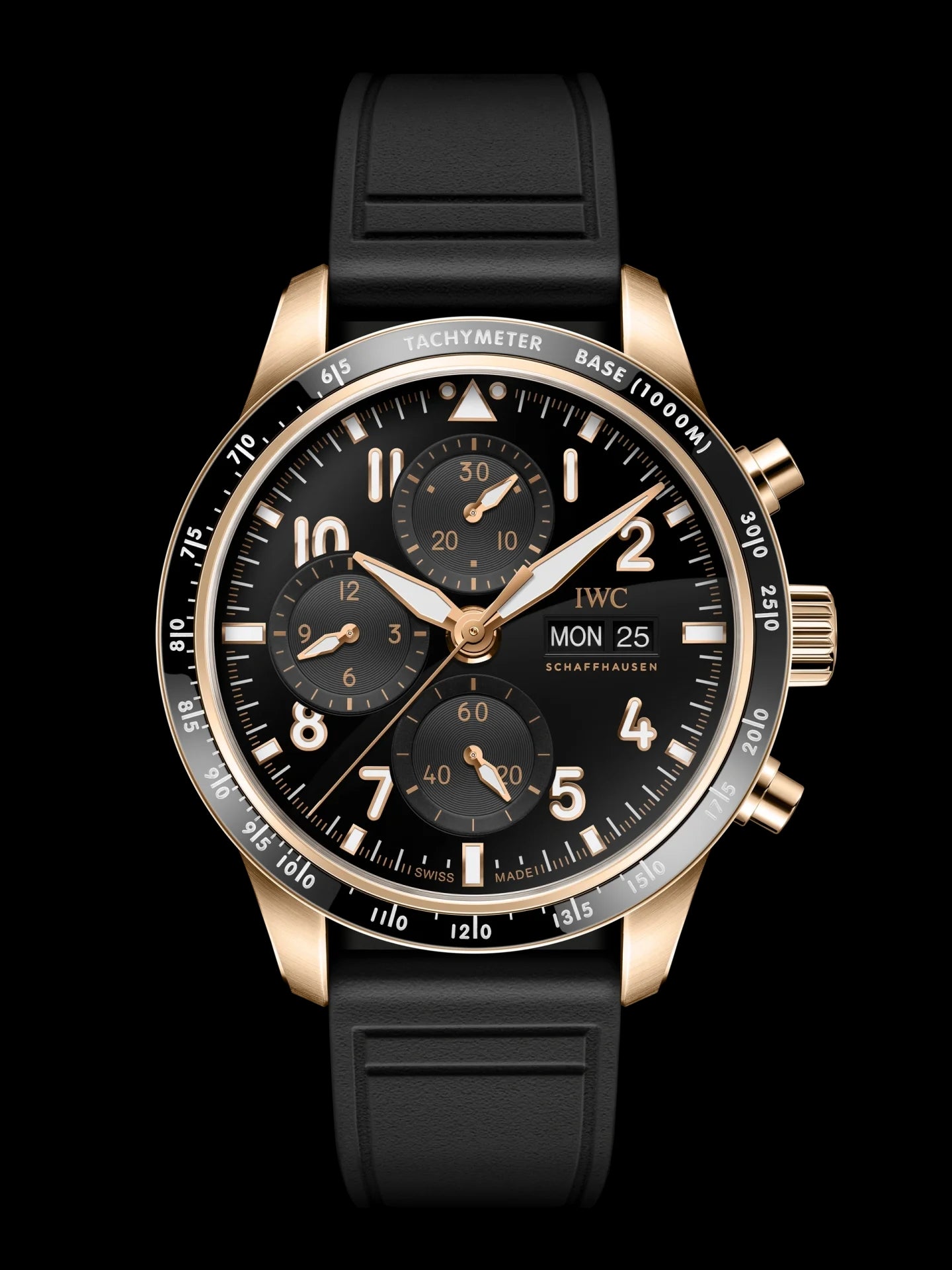 Chronograph - Black -Black Rubber - Automatic - 41mm