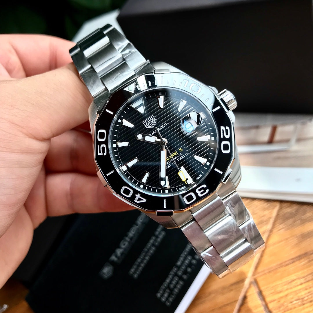 Black - White 904L Steel - Automatic - 43mm