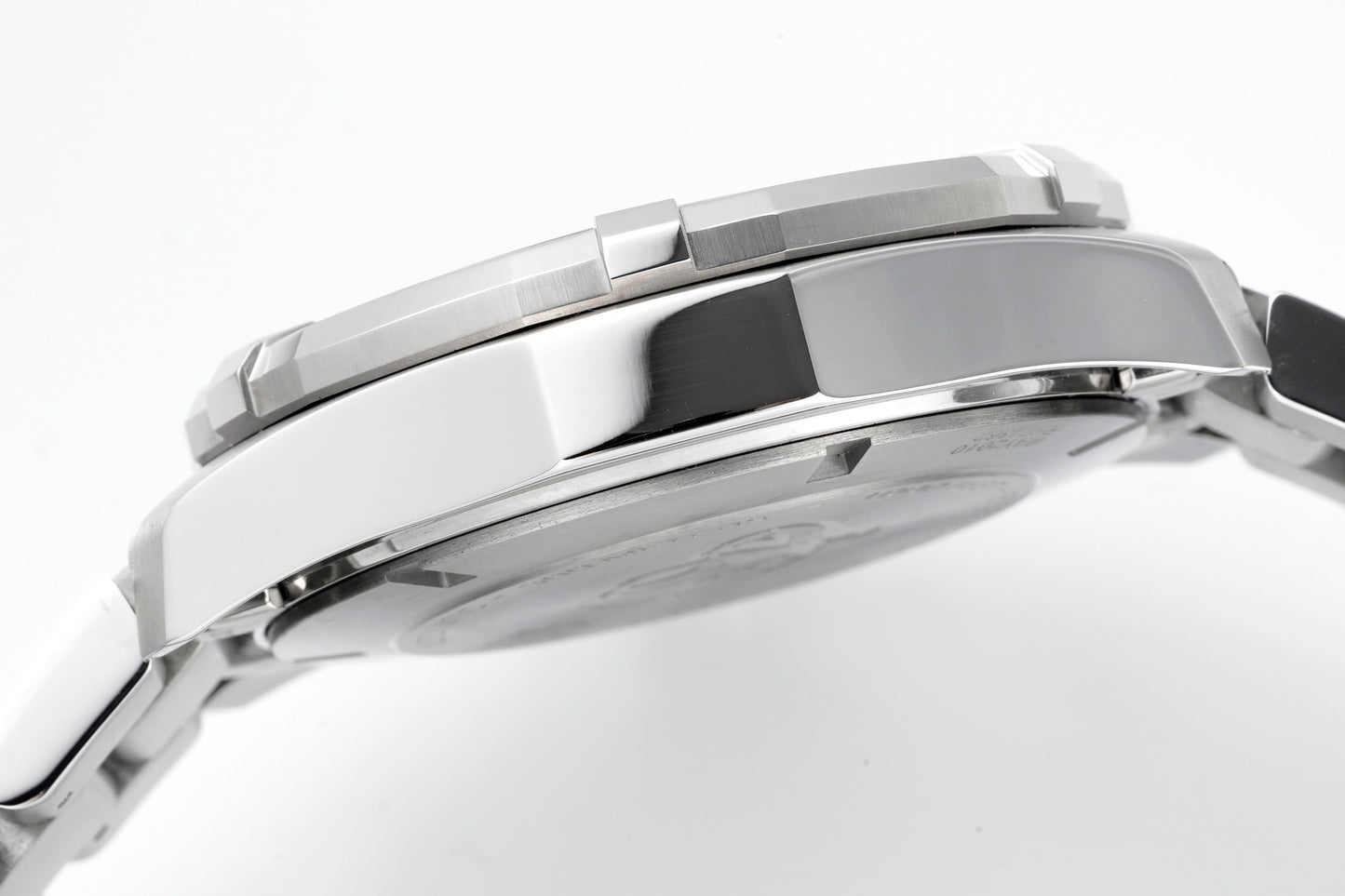 BA0927- Black 3D Stripes -Silver 904L Steel - Automatic - 43mm