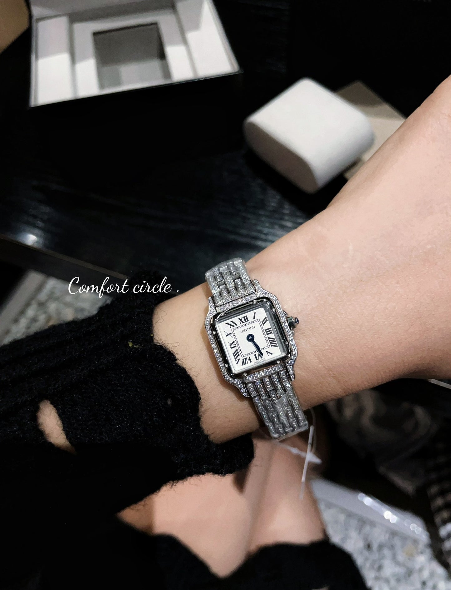 LADY- HPI01641- Full Diamond - 904L Steel- Quartz -27*37mm