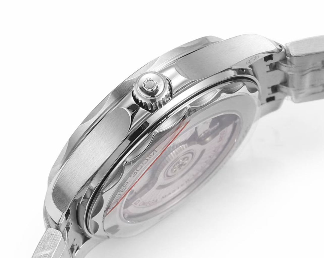 š„Limited Time Offer!-VS- 210.30.42.20.03.001- Blue -Silver 904L Steel -Free Rubber Strap- Automatic -42mm