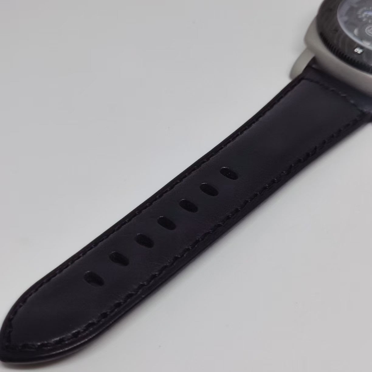 Black Hollow- 904L Steel - Black Leather -Automatic - 47mm