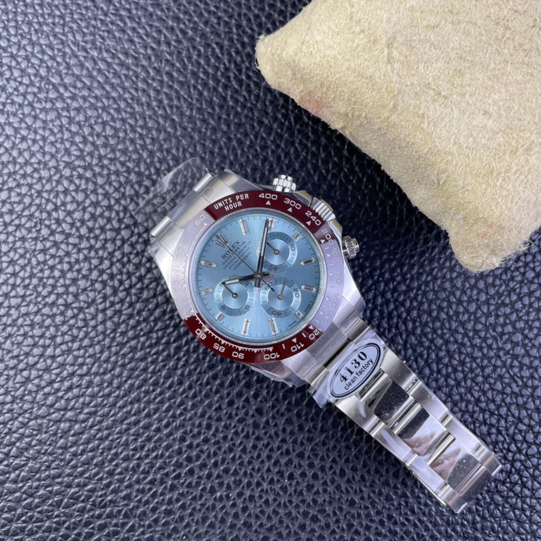 Chronograph -C-Factory -Blue - Silver 904L Steel- Automatic - 40mm