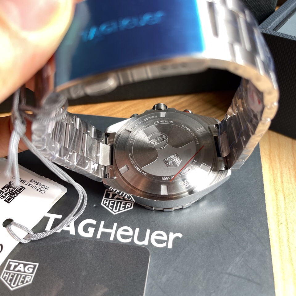 Blue - Silver 904L steel - Quartz - 41mm