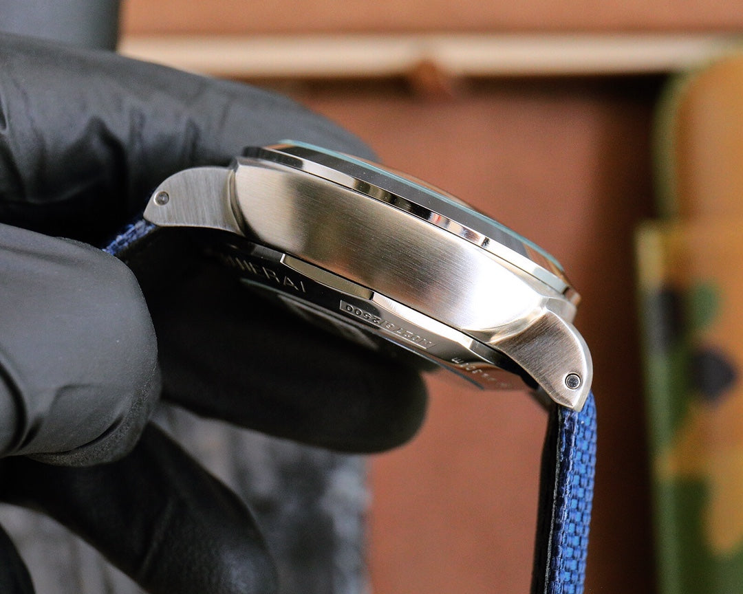 Black Silver - Blue Rubber - Automatic - 44mm