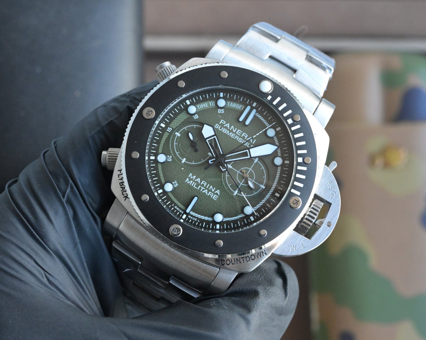 316L Black Silver - White 316L Steel - Automatic - 47mm