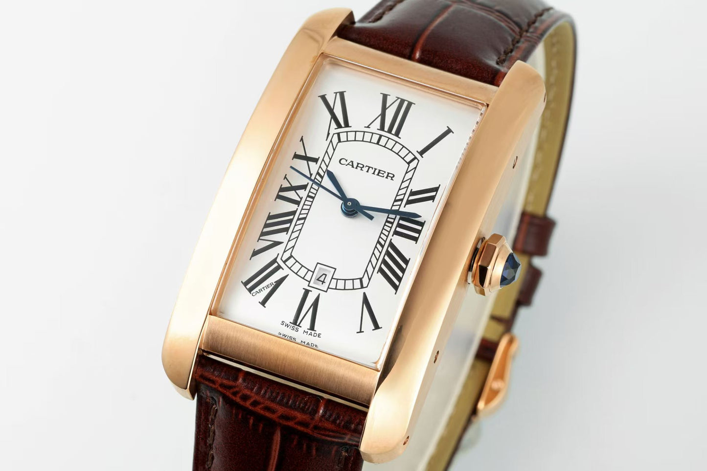 AF Tank -W2609156 - Yellow gold -Brwon Leather - Automatic - 45*26mm