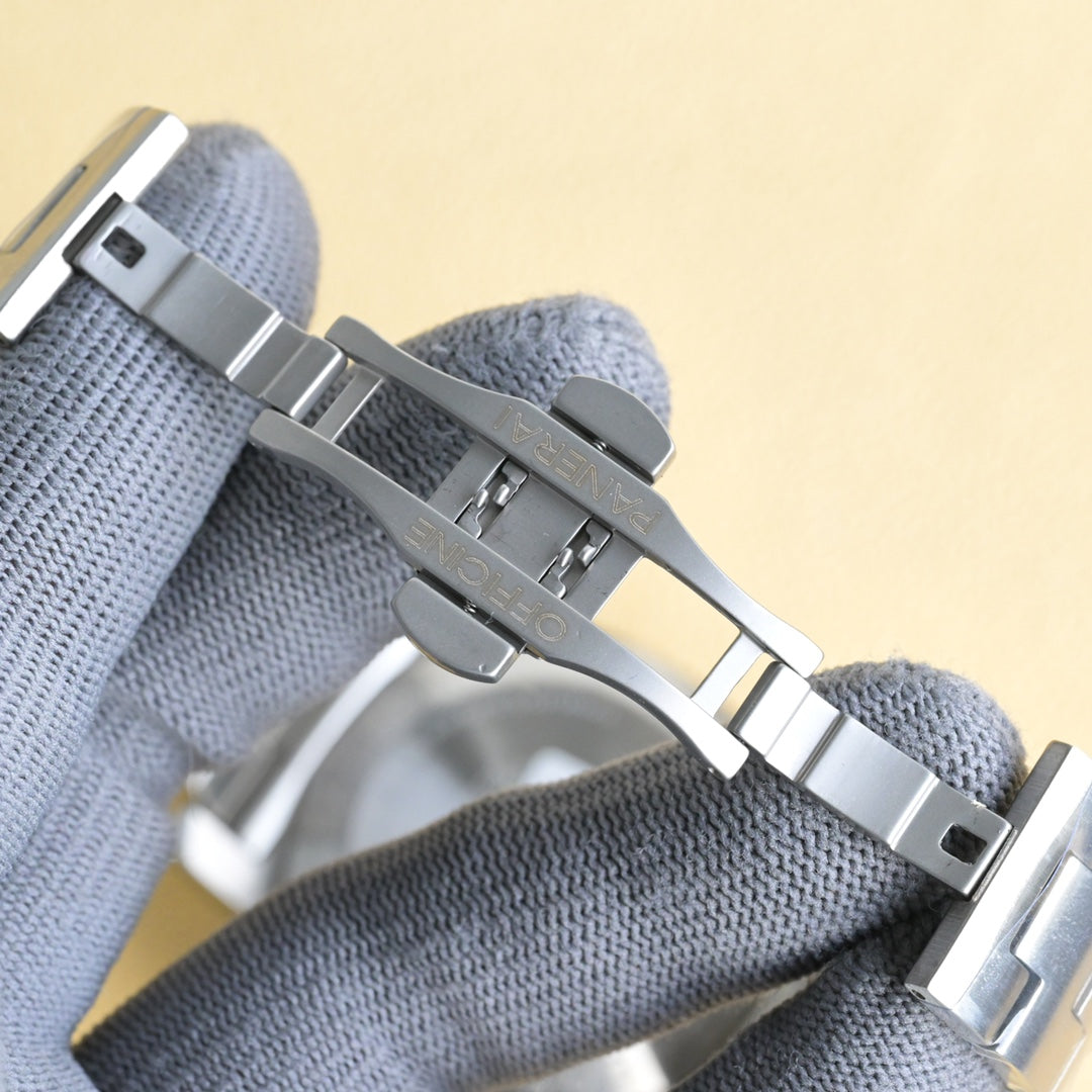 Blue Silver- White 316L Steel - Automatic - 47mm