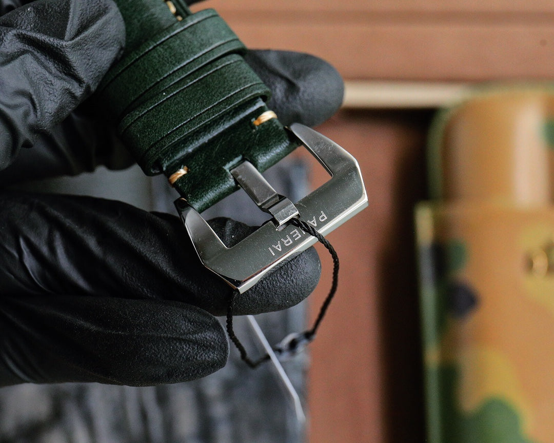 Green Silver - Green Leather - Automatic - 44mm