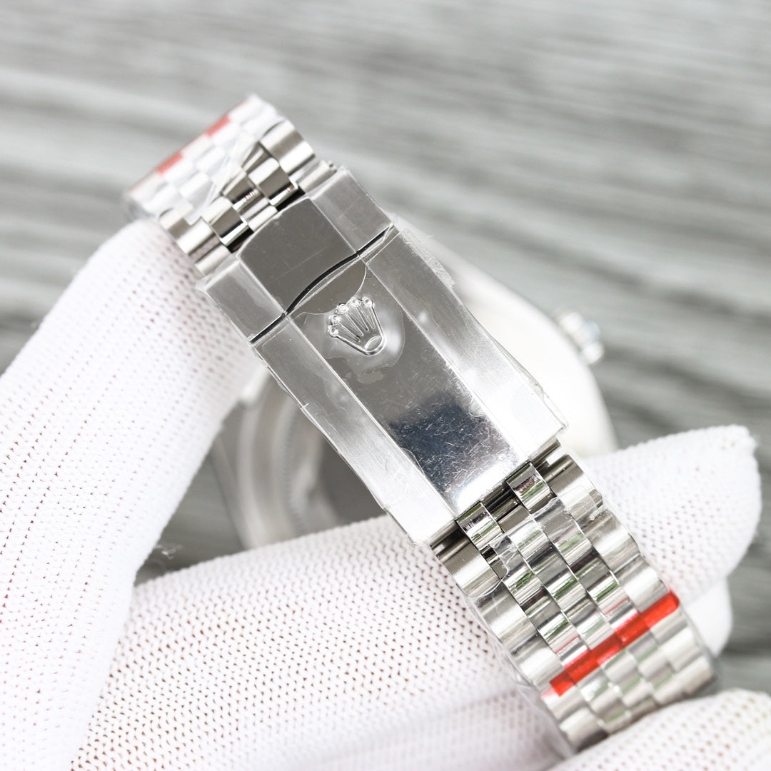 C-Factory - Green -Smooth bezel- Silver 904L Steel- Automatic - 41mm