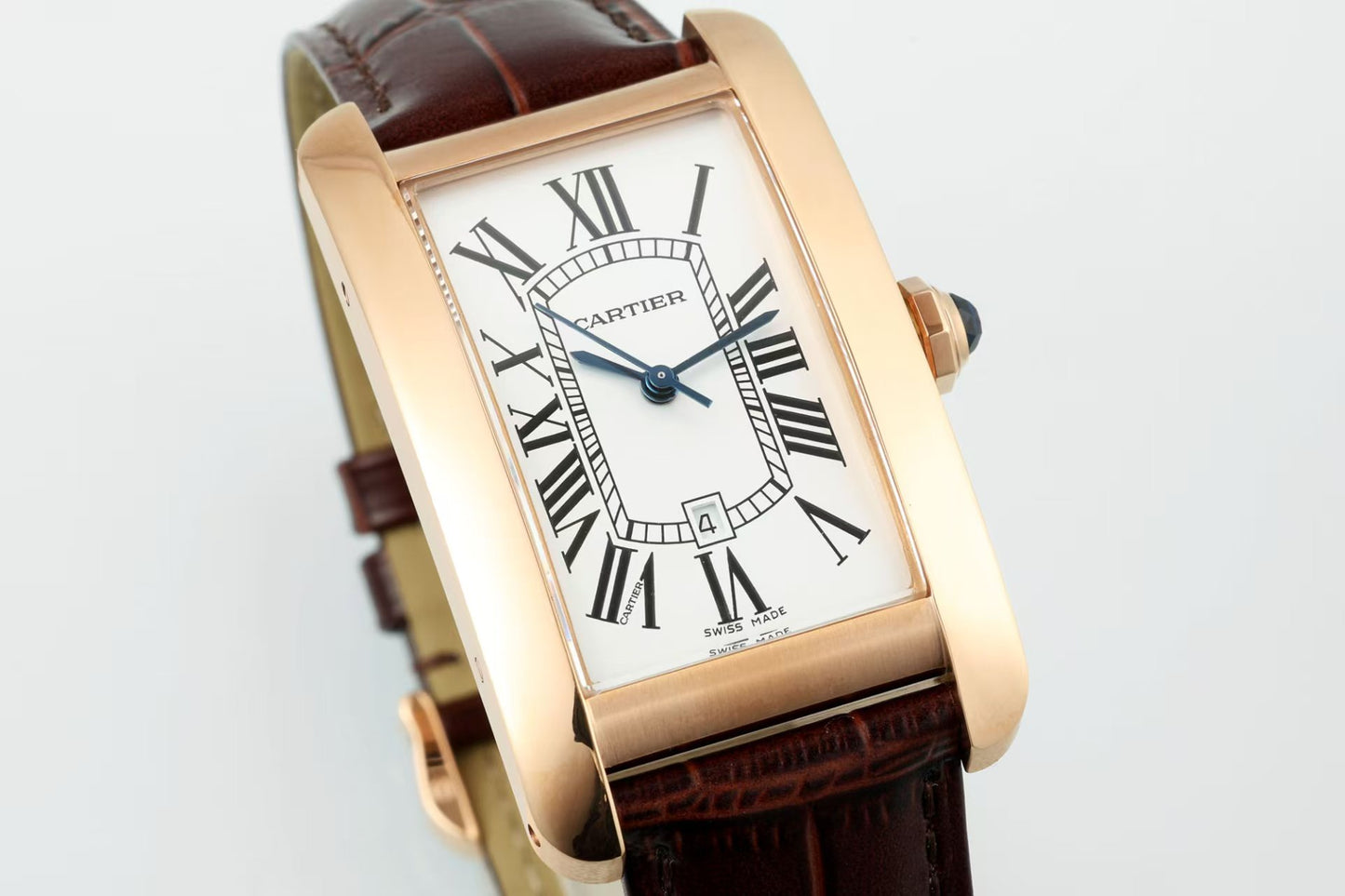 AF Tank -W2609156 - Yellow gold -Brwon Leather - Automatic - 45*26mm