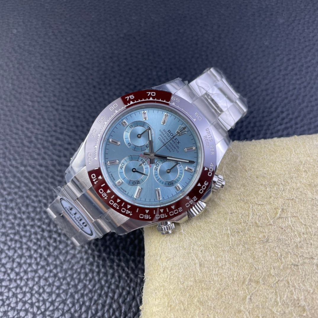 Chronograph -C-Factory -Blue - Silver 904L Steel- Automatic - 40mm
