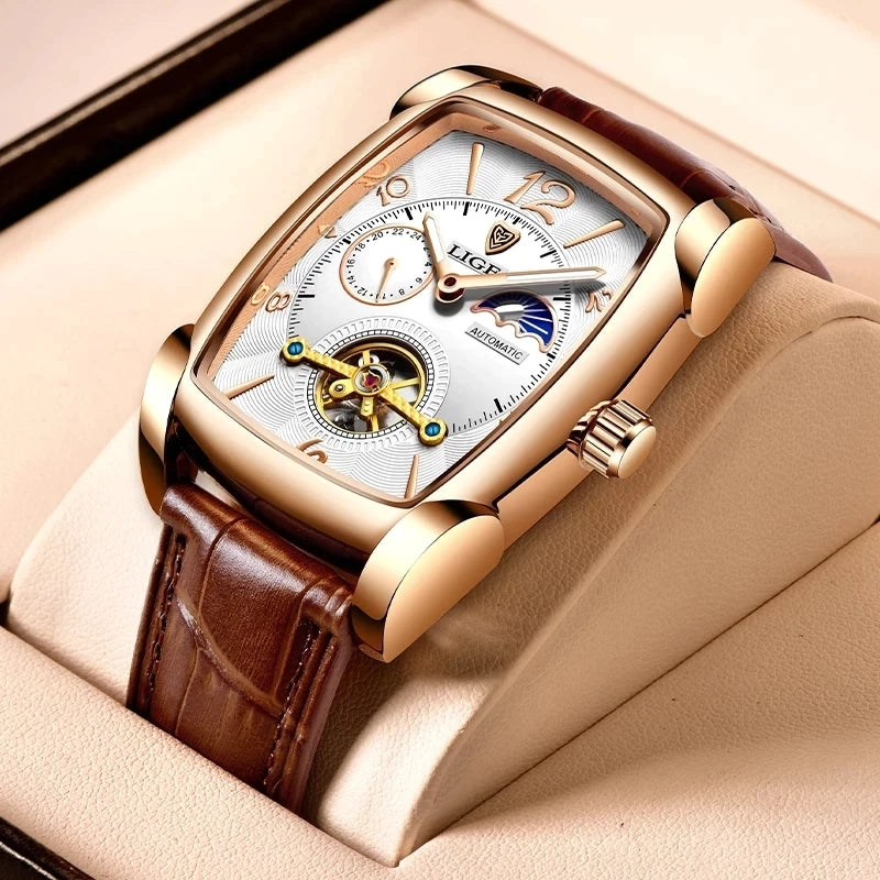 Square - Brown Leather Automatic - 41mm