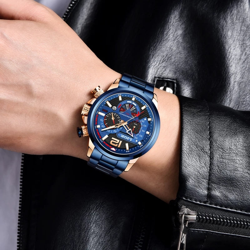 Blue - Rubber Automatic - 42mm