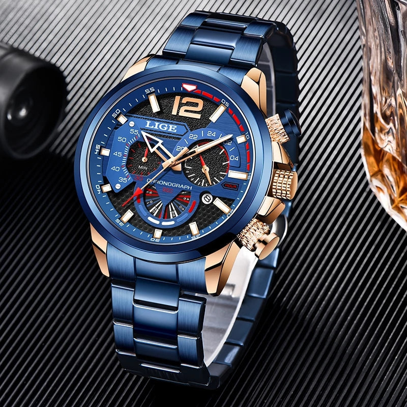 Blue - Rubber Automatic - 42mm
